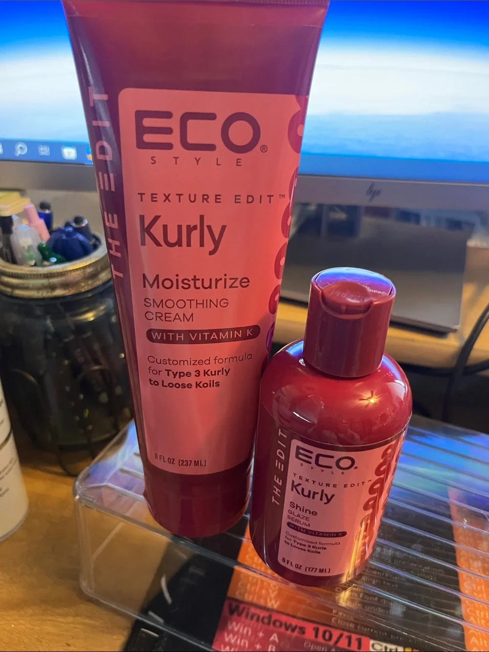 Kurly Moisturize Smoothing Cream - Red